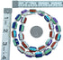 Southwest Multicolor Sterling Silver Inlay Bead Necklace DX117803